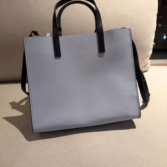 Marc Jacobs Mini Grind Light Blue & Gold Metallic Purse - Picture 3 of 13